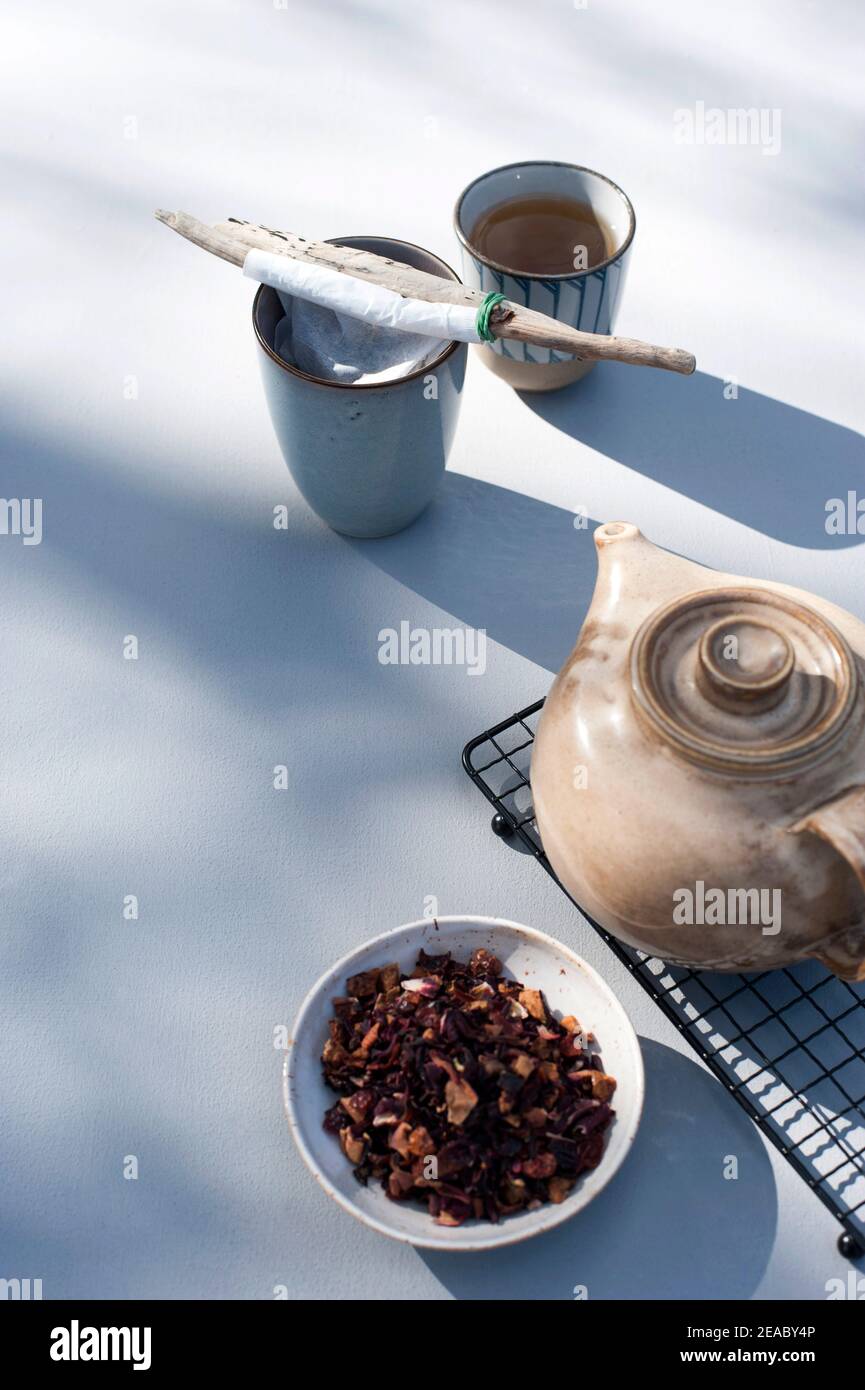 per preparare il tè Foto Stock