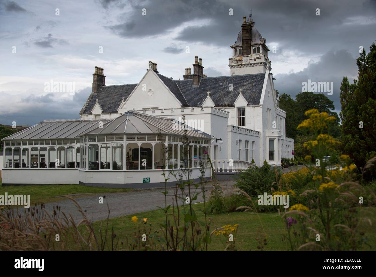 Castle Hotel nelle Highlands scozzesi Foto Stock