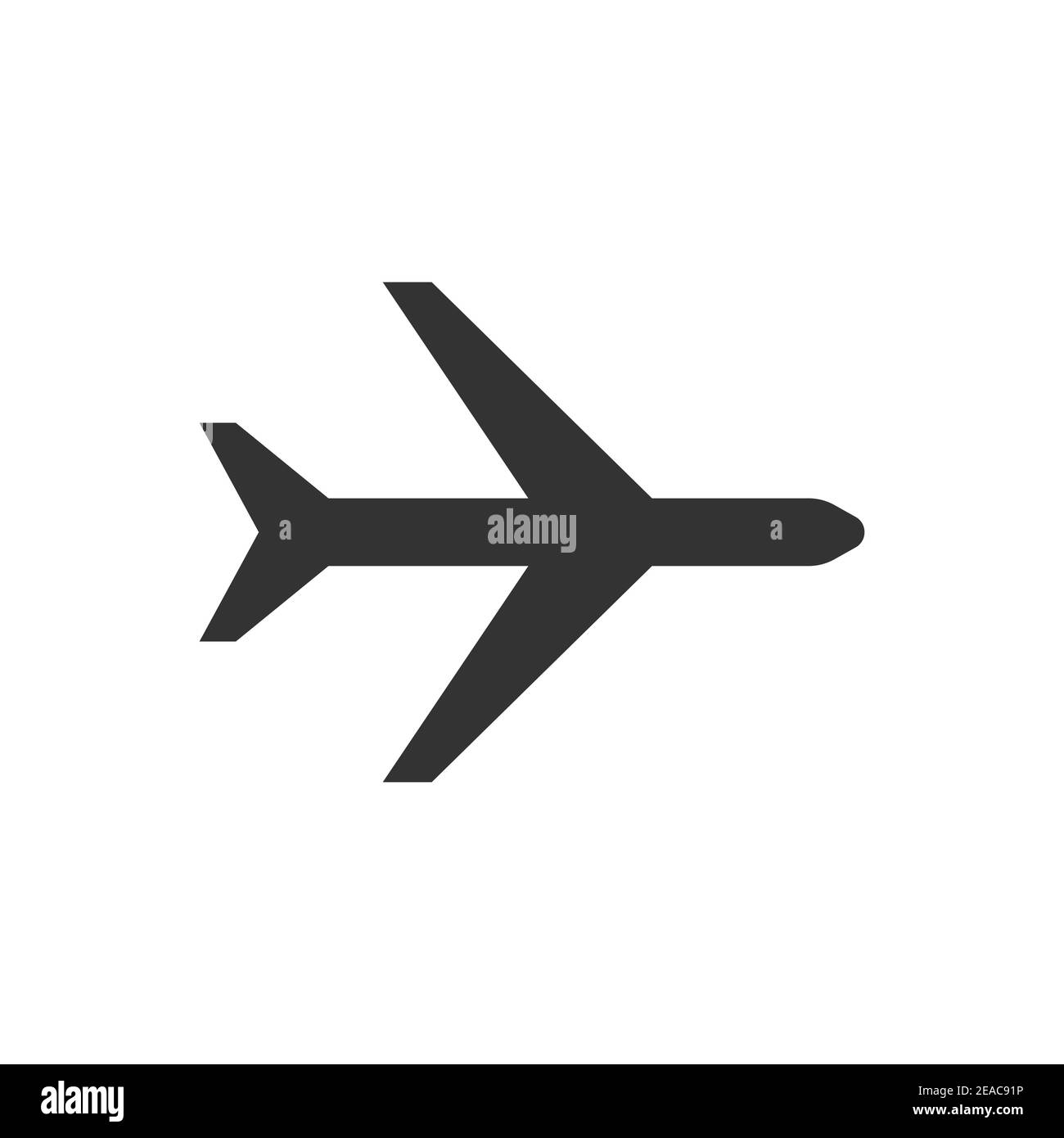 Icona aereo. Viaggi aerei turistici, consegna merci. compagnie aeree. Illustrazione Vettoriale
