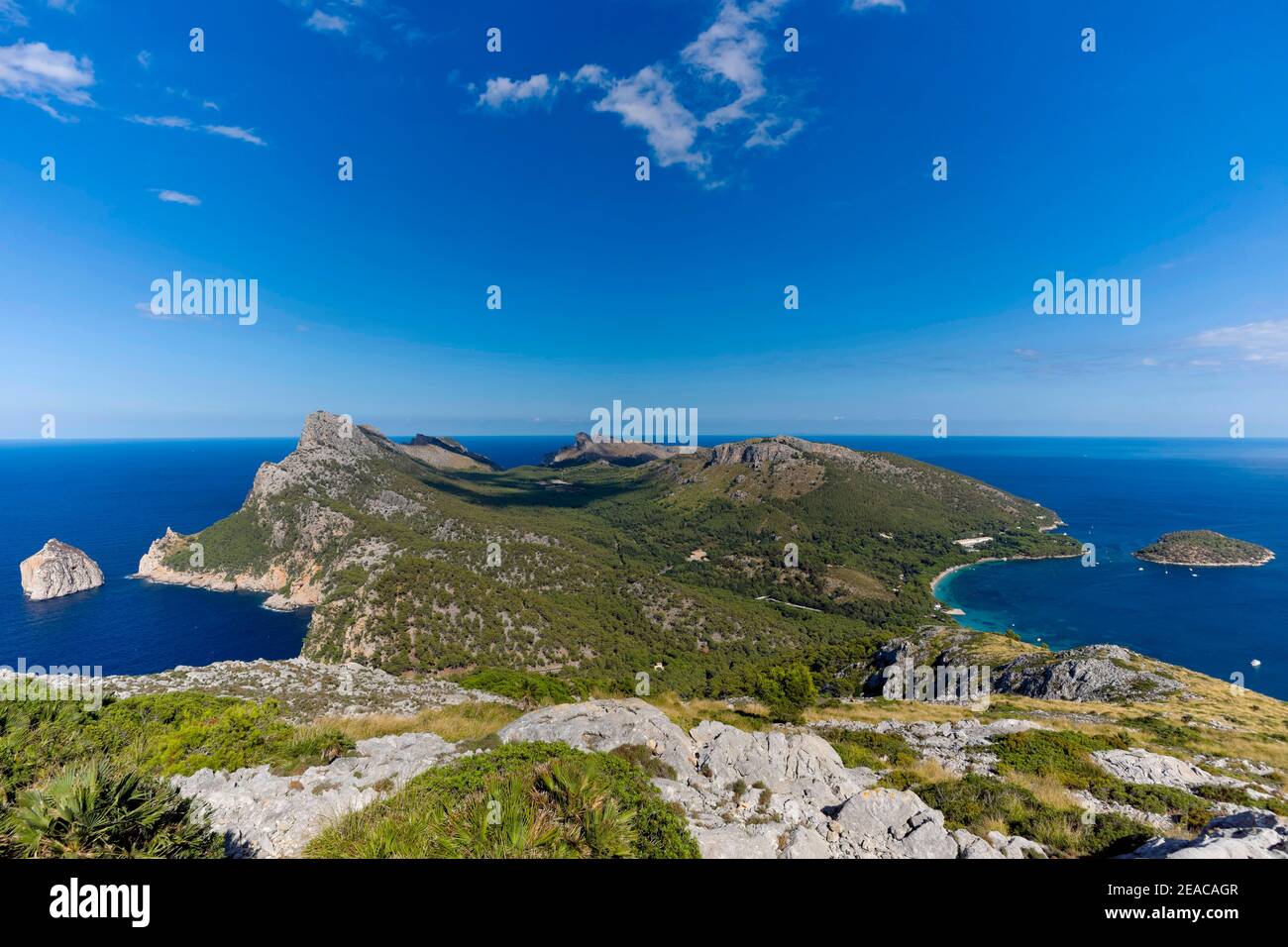 Cap de Formentor è l'estremità orientale del Formentor penisola di Maiorca Foto Stock