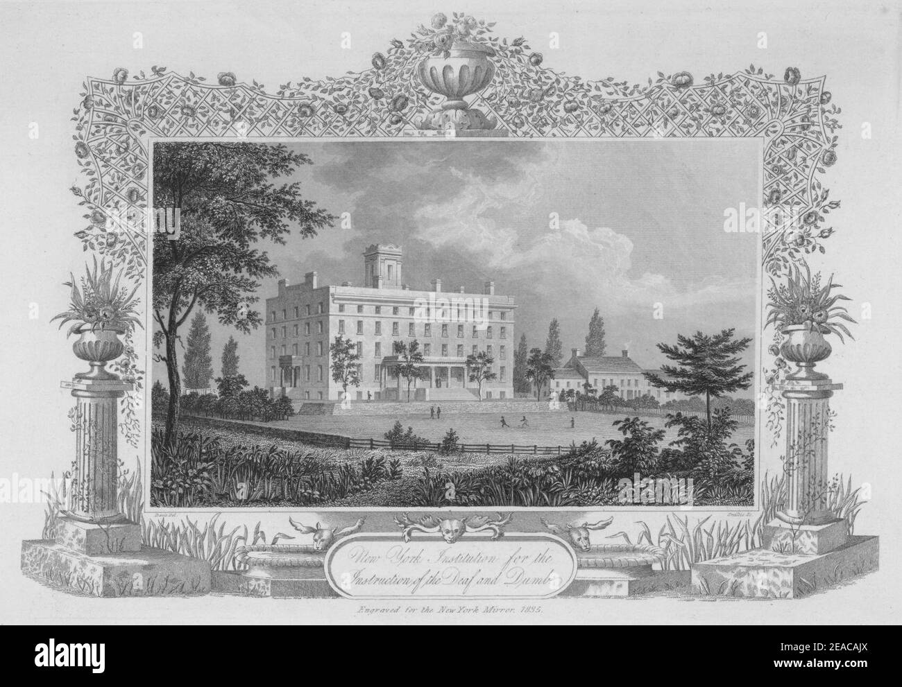 New York Institution for the Instruction of the Deaf and Muto Foto Stock