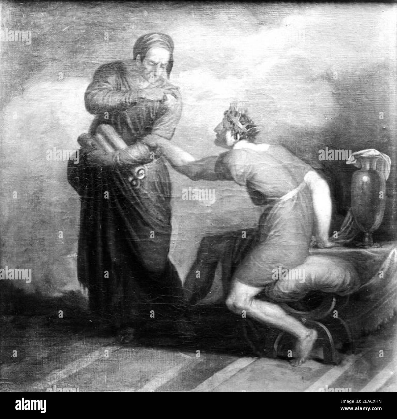 Nicolai Abildgaard - Tarquin e la Sibilla Foto Stock