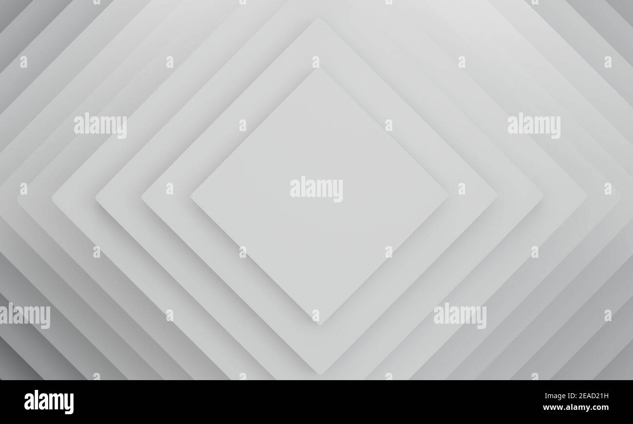 Sfondo geometrico astratto di colore bianco texture. rendering 3d. Foto Stock