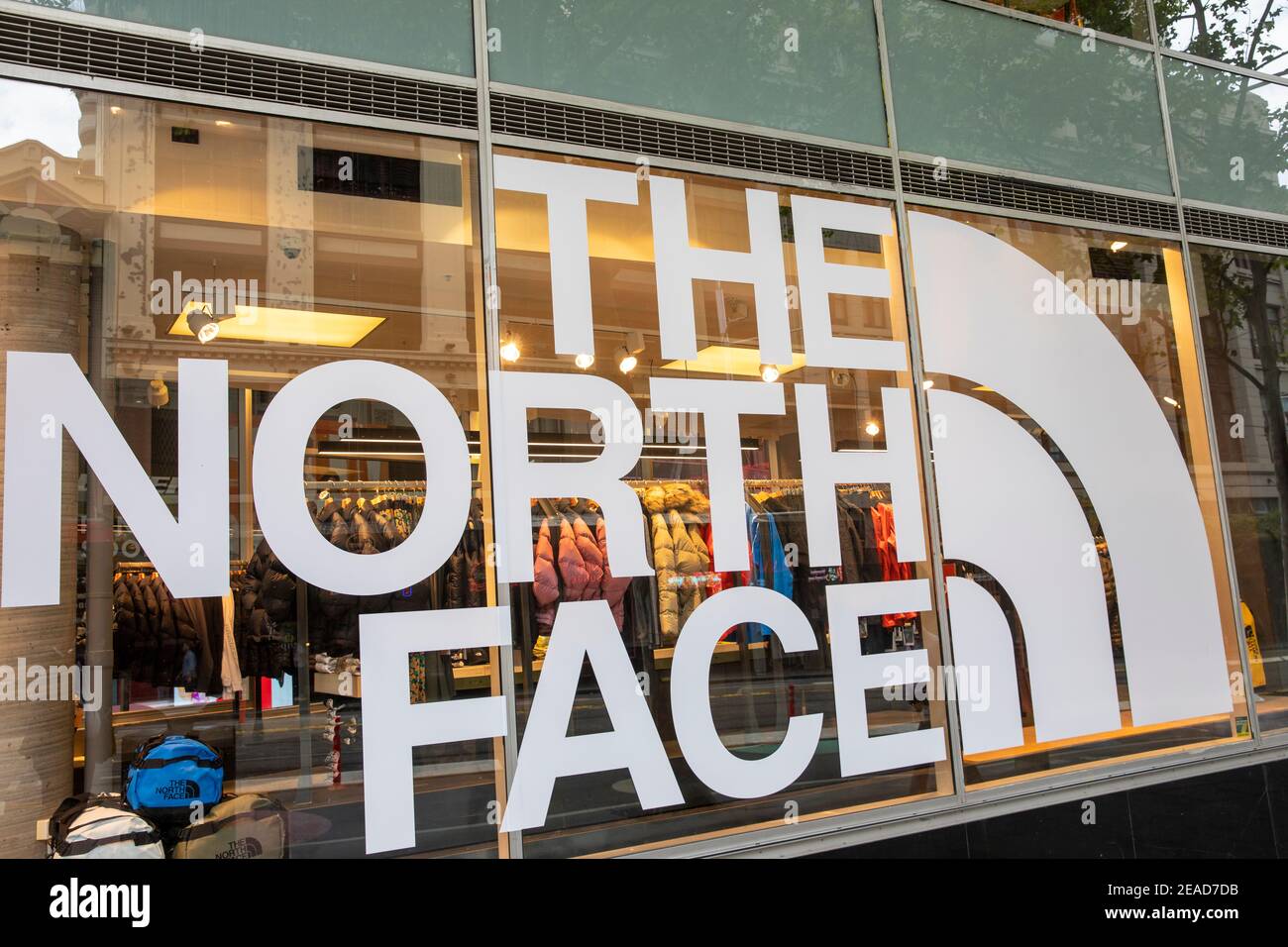 Il negozio di abbigliamento North Face a World Square in Centro di Sydney,  NSW, Australia Foto stock - Alamy