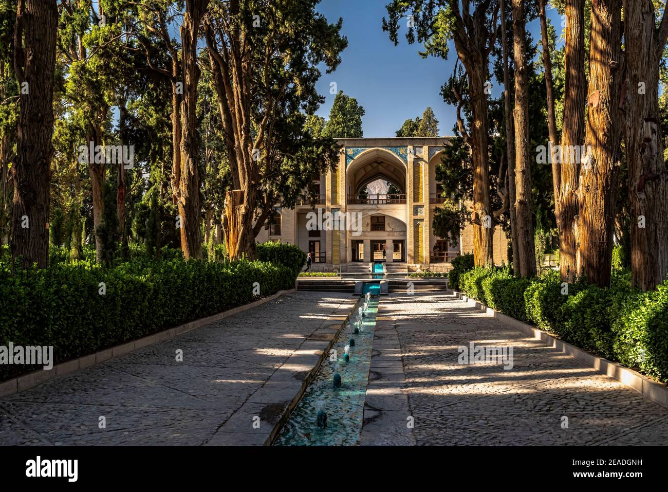 Fin Gardens, Kashan, Iran. Patrimonio dell'umanità dell'UNESCO. Foto Stock