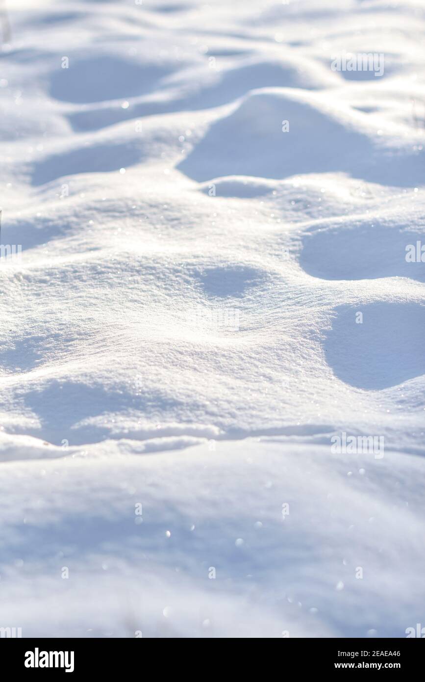 Struttura della neve. Paesaggio invernale. Foto Stock