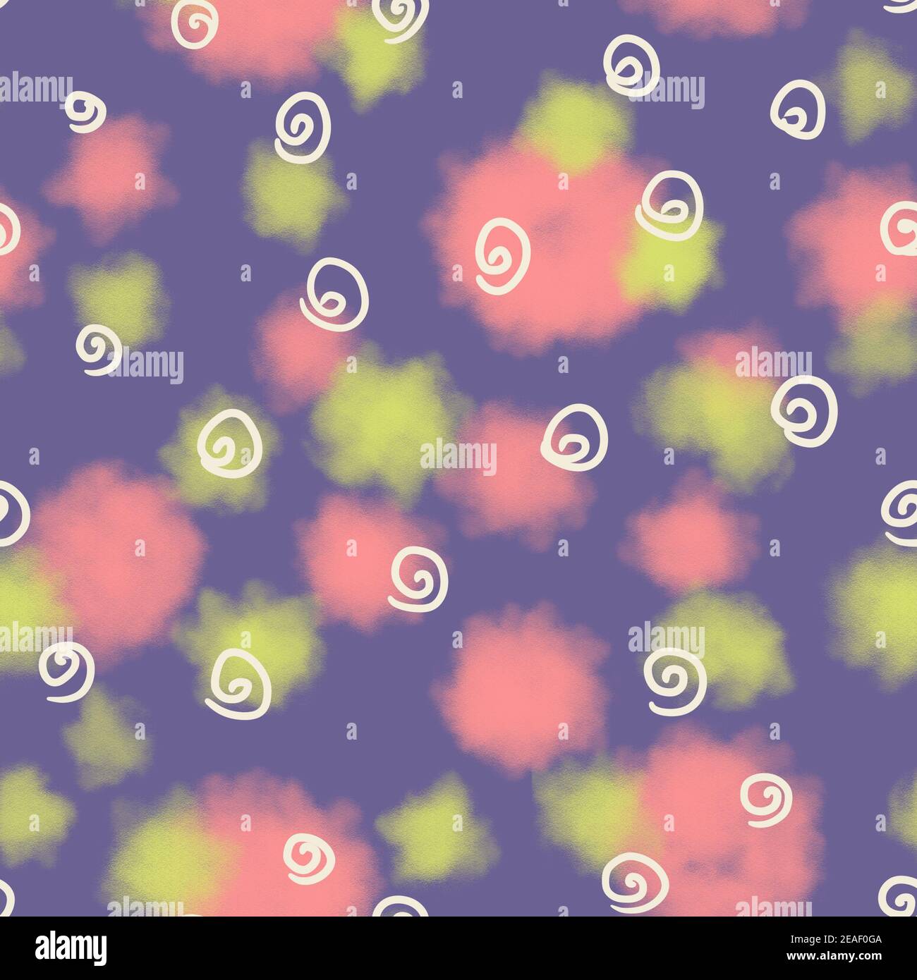 Cerchi raster di sfondo a motivo senza giunture astratto, punti astratti di stile. Foto Stock