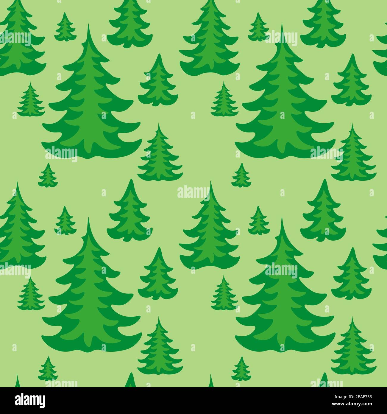 abete rosso verde di diverse misure motivo senza cuciture Foto Stock