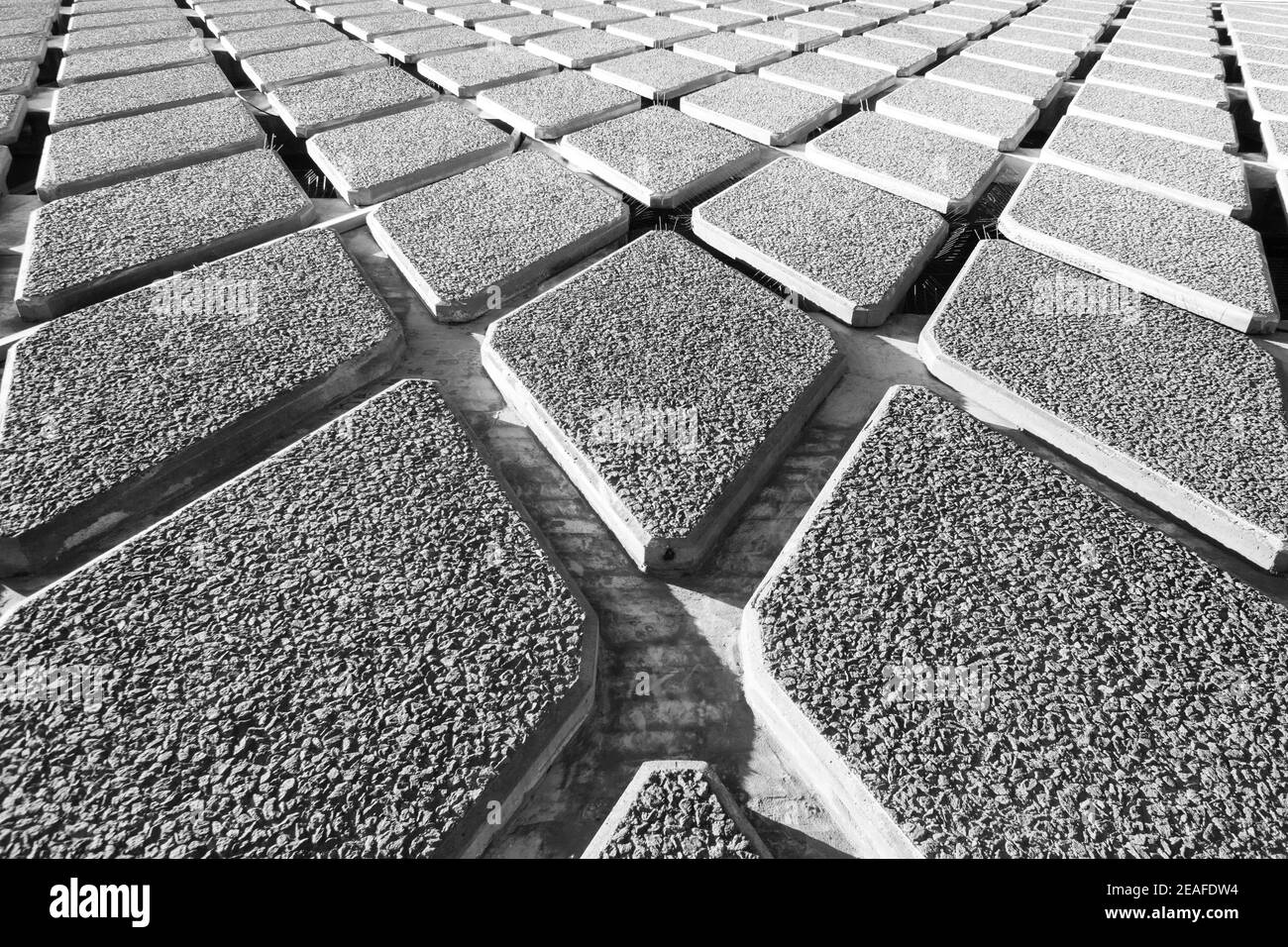 Architettura strutturale geometrica minimalista Foto Stock