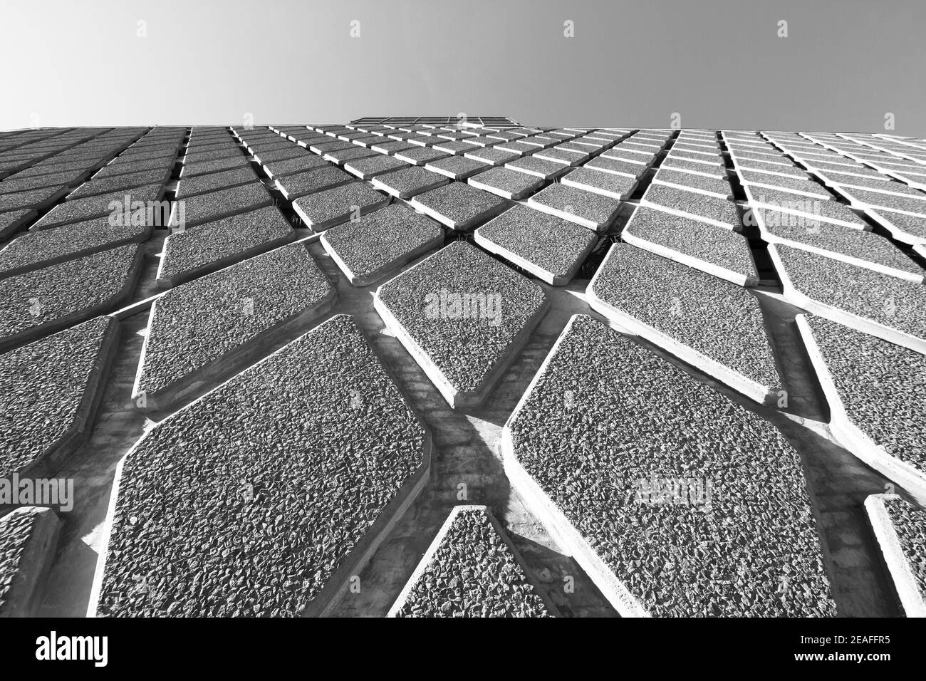 Architettura strutturale geometrica minimalista Foto Stock