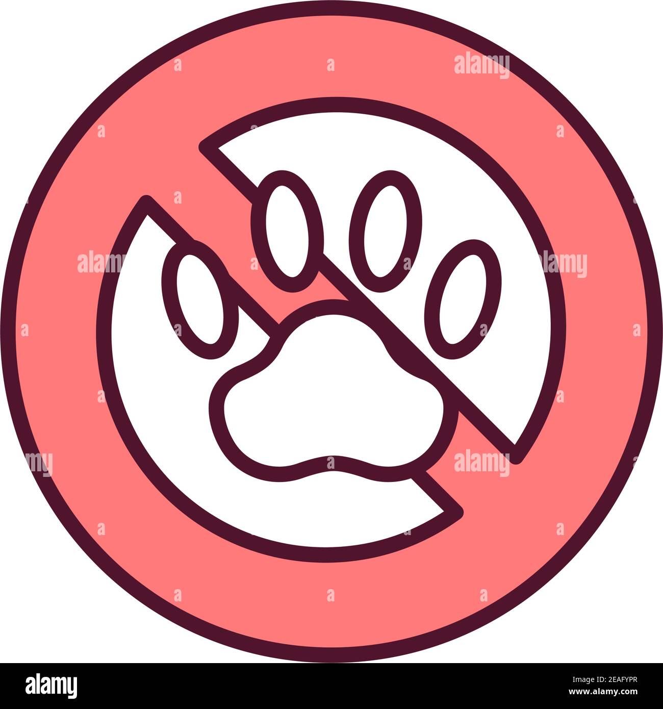 Icona colore RGB estinzione animale Illustrazione Vettoriale