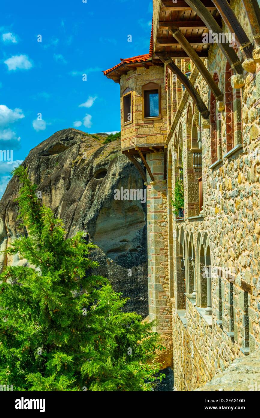 Monastero di Varlaam a Meteora, Grecia Foto Stock