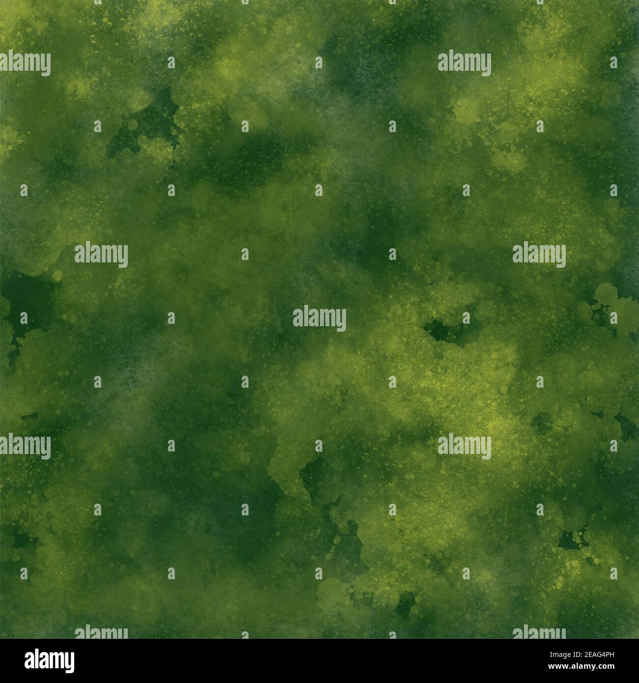 misto acquerello sfondo verde scuro colore verde chiaro Foto Stock