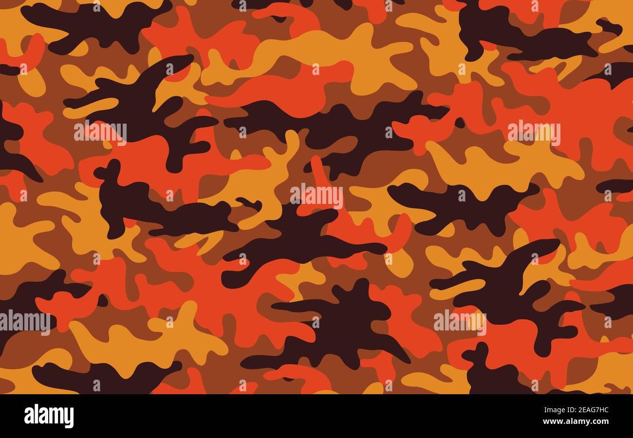 Illustrazione vettoriale della texture camo autunnale Illustrazione Vettoriale