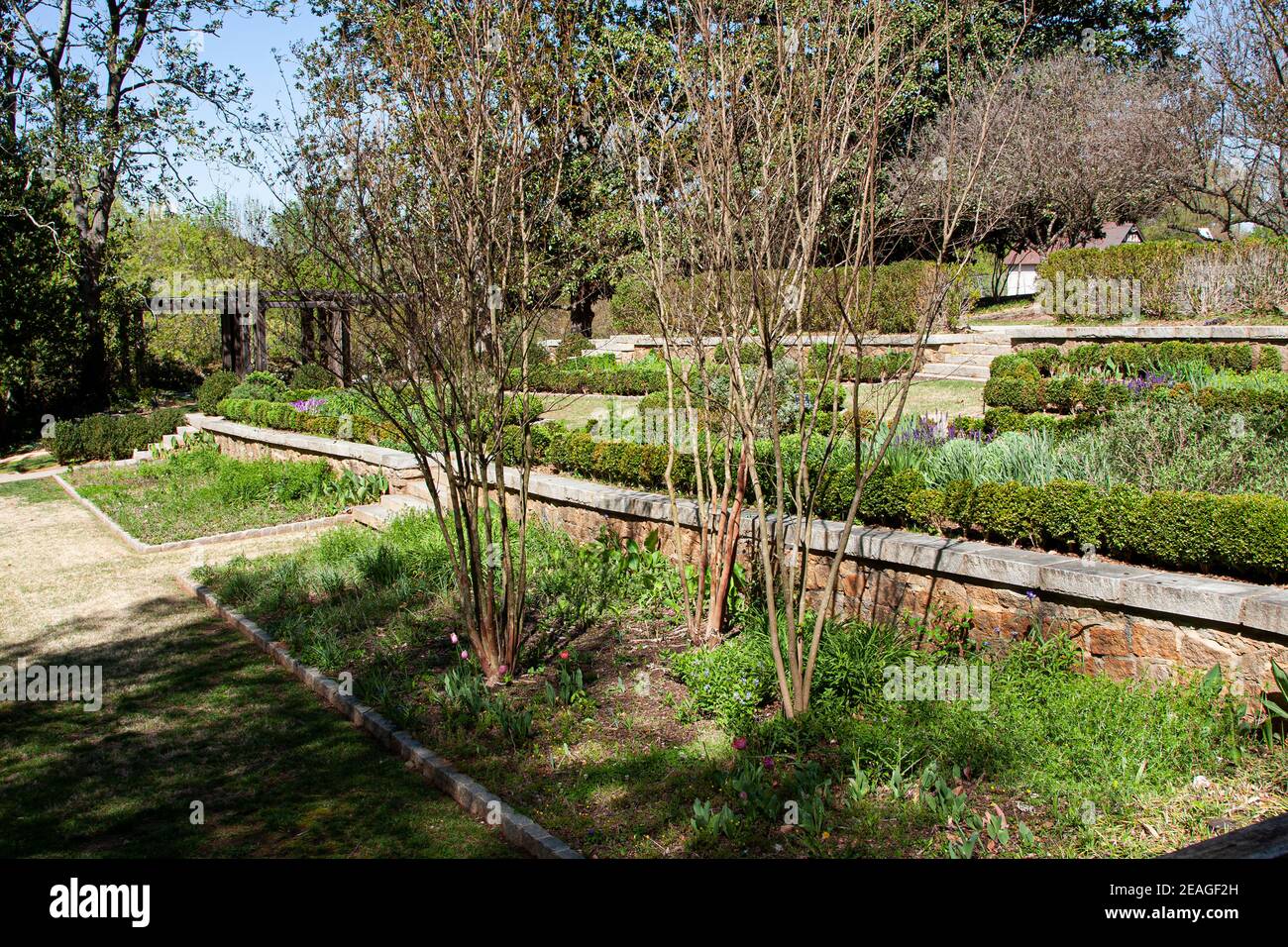 Callanwolde fine Arts Center, Gardens, Atlanta, Georgia. Progettato dallo studio Frederick Law Olmstead. Foto Stock