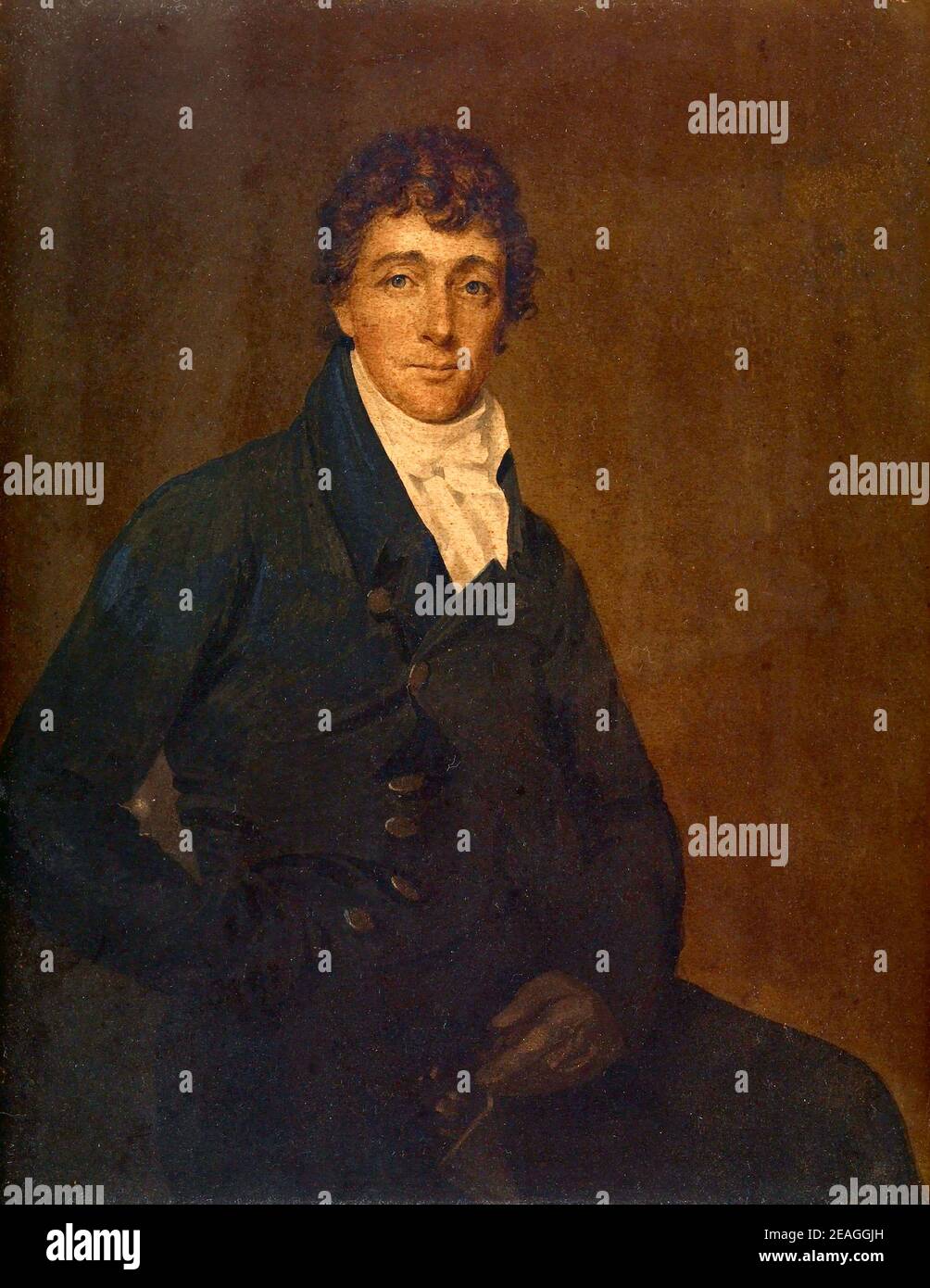Francis Scott Key (1779 – 1843) American meglio conosciuto per aver scritto il testo dell'inno nazionale americano "The Star-Spangled Banner". Foto Stock