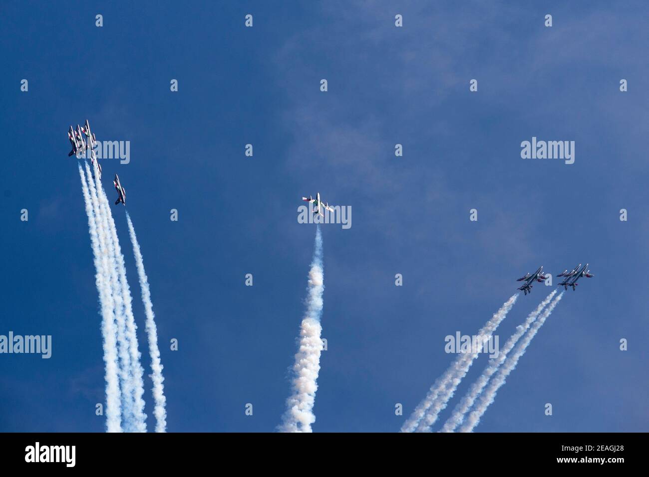 Frecce Tricolori Air display team Foto Stock