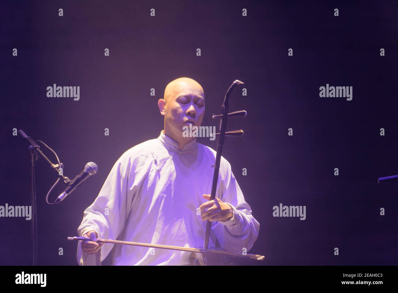 Parigi, Francia.27th Feb, 2020. Duplessy e i violini del mondo si esibiscono in concerto a Parigi, in Francia. Foto Stock