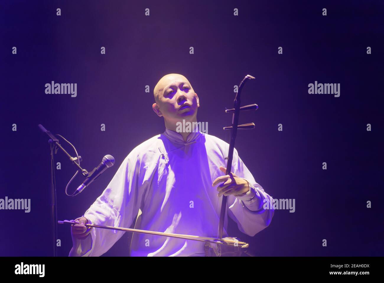 Parigi, Francia.27th Feb, 2020. Duplessy e i violini del mondo si esibiscono in concerto a Parigi, in Francia. Foto Stock