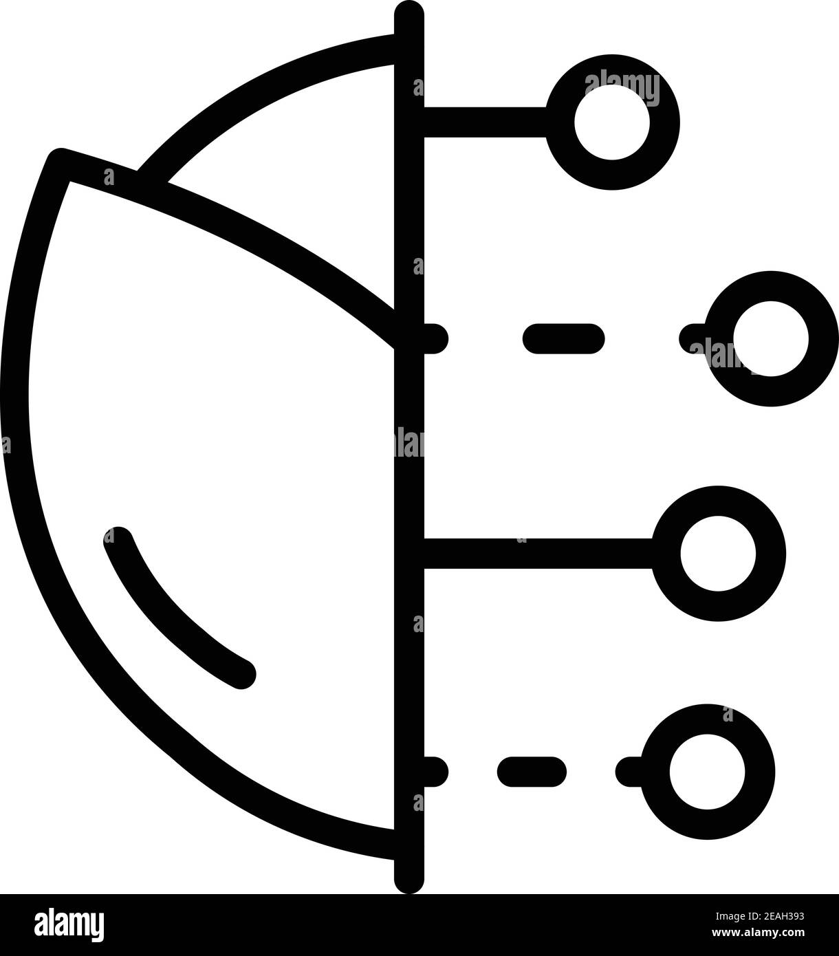 Elemento gmo food icona. Elemento di contorno gmo vettore alimentare icona per web design isolato su sfondo bianco Illustrazione Vettoriale