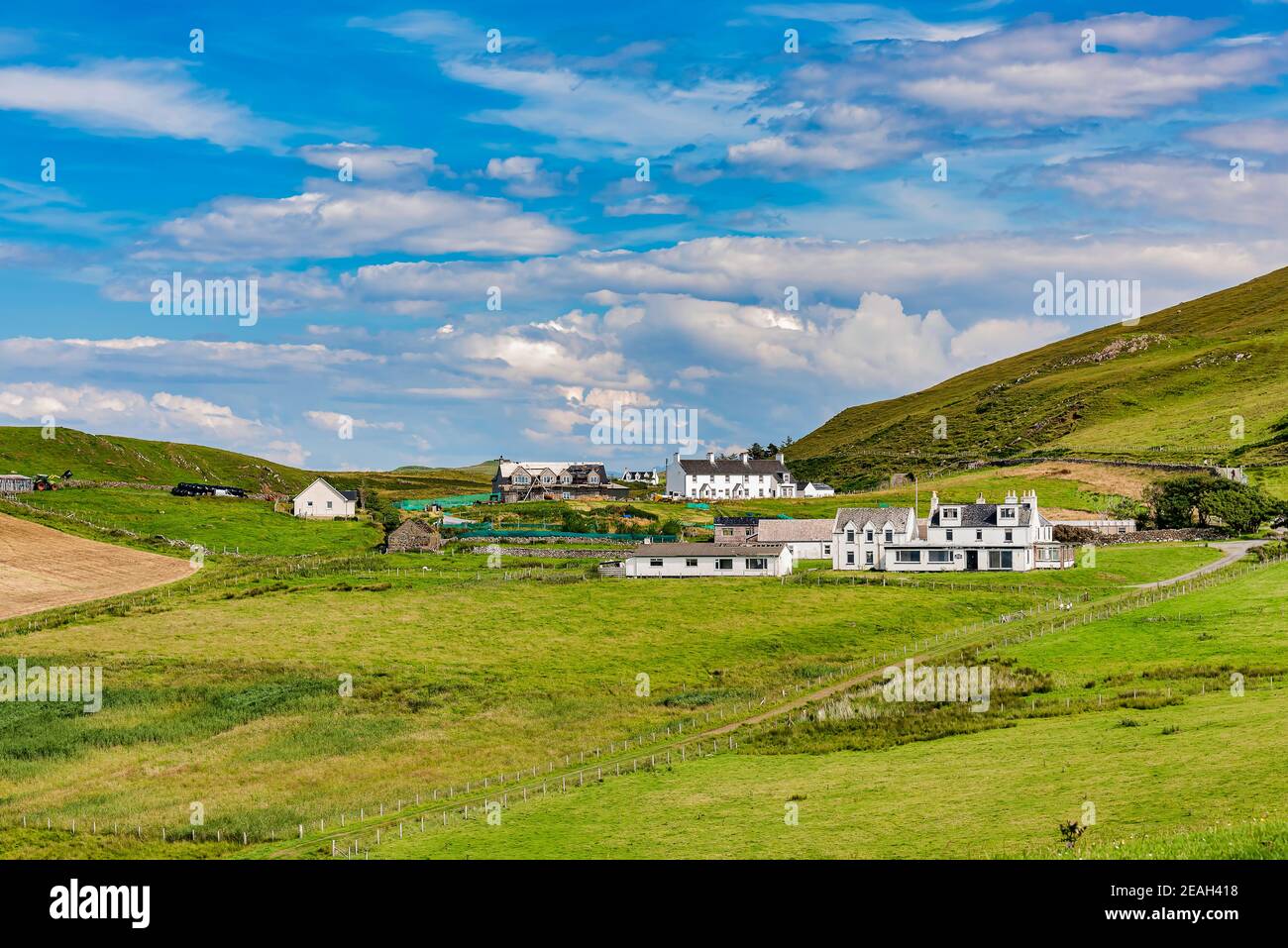 Duntulm village, Isola di Skye Foto Stock