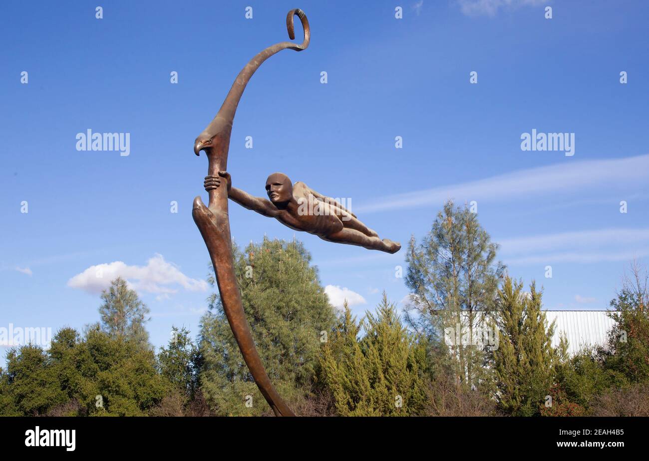 Sculture della cantina Sculpterra Foto Stock