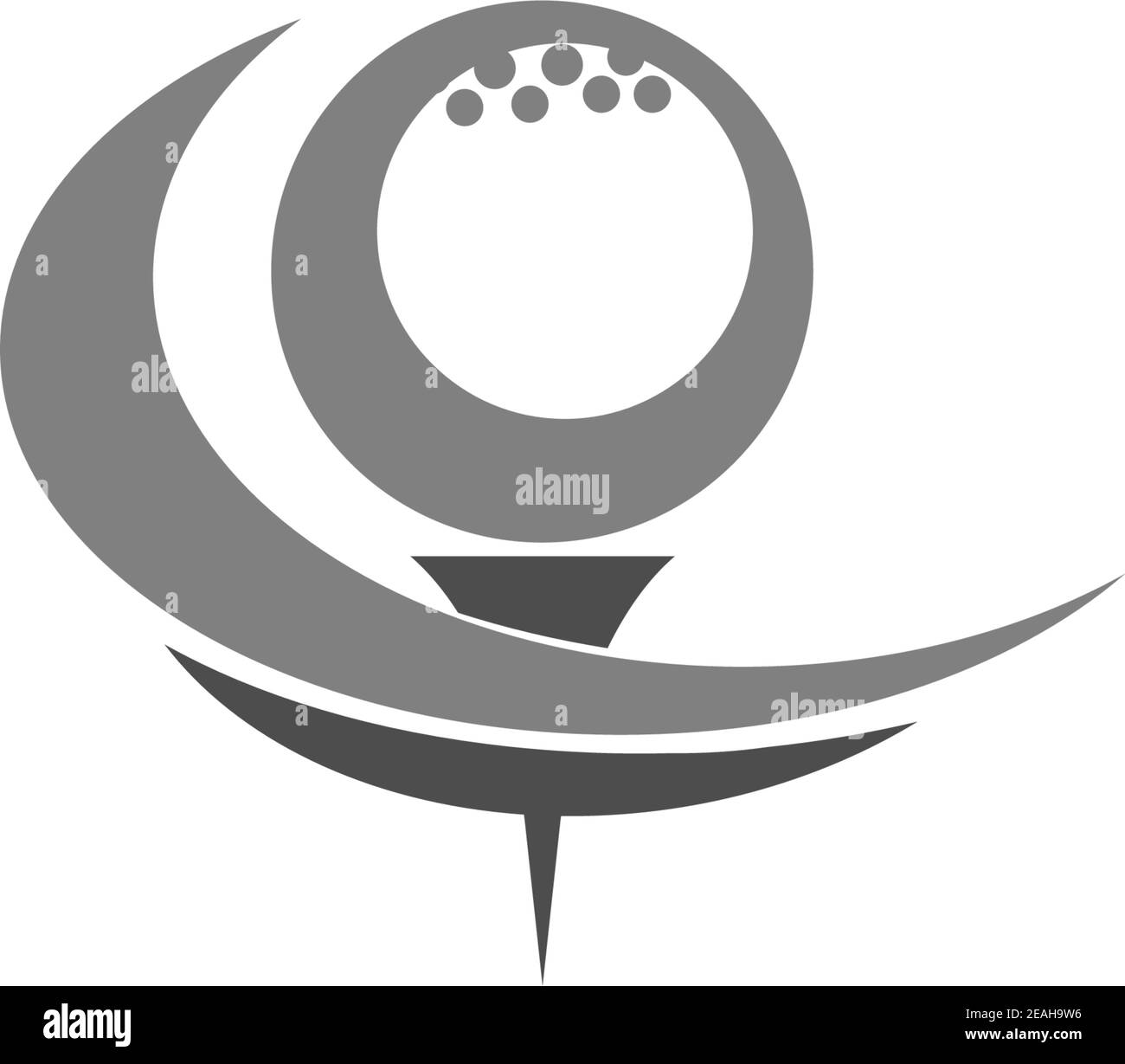 Logo golf icona modello creativo disegno illustrazione vettore Illustrazione Vettoriale