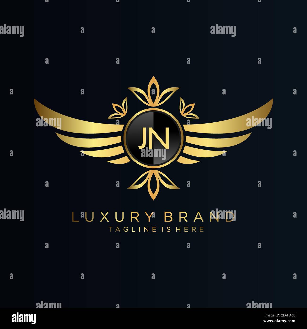Initial Letter with Royal Template.Elegant with Crown logo vector, Creative lettering Logo Vector Illustration. Illustrazione Vettoriale