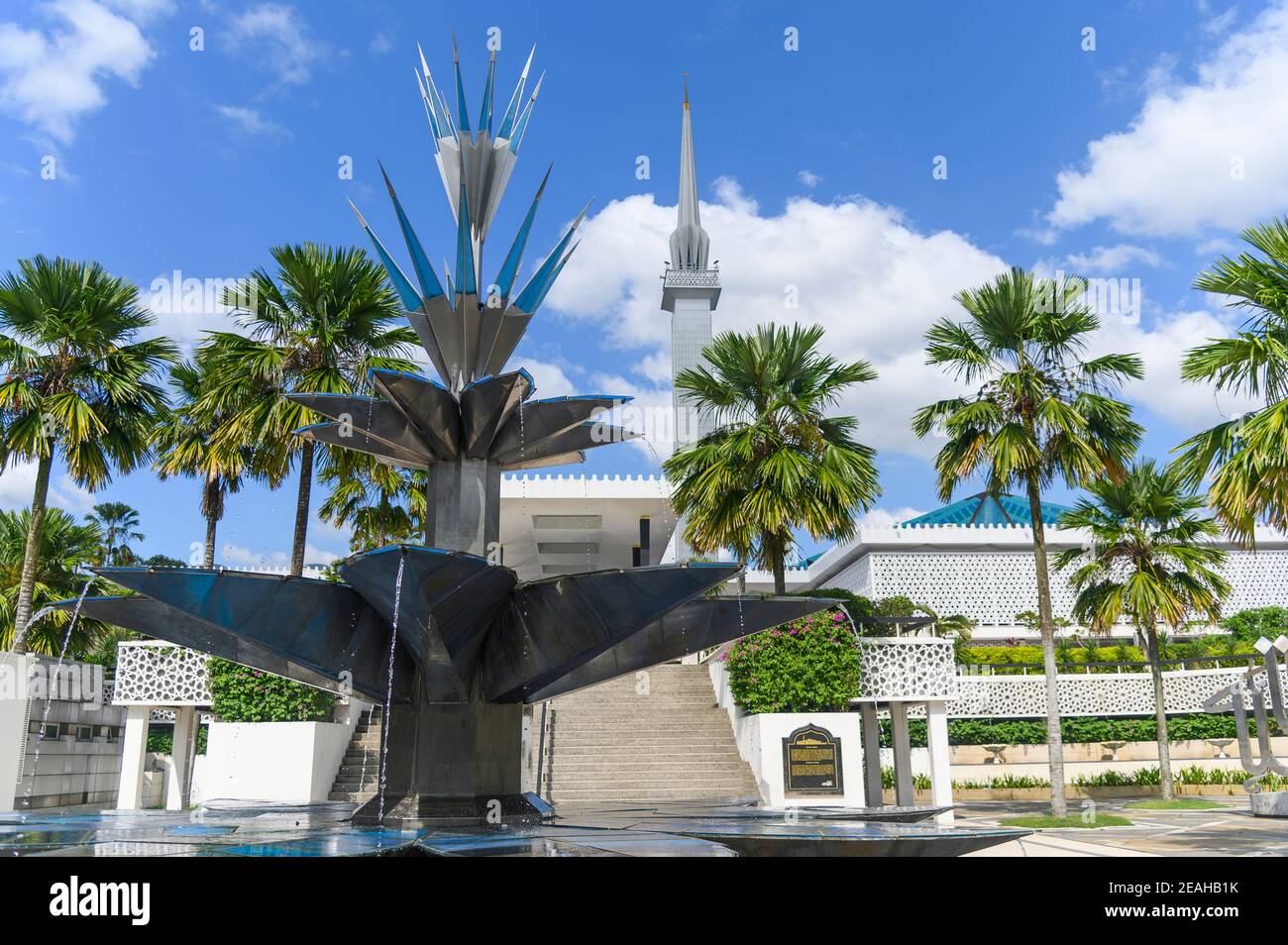 La Moschea Nazionale a Kuala Lumpur, Malesia Foto Stock