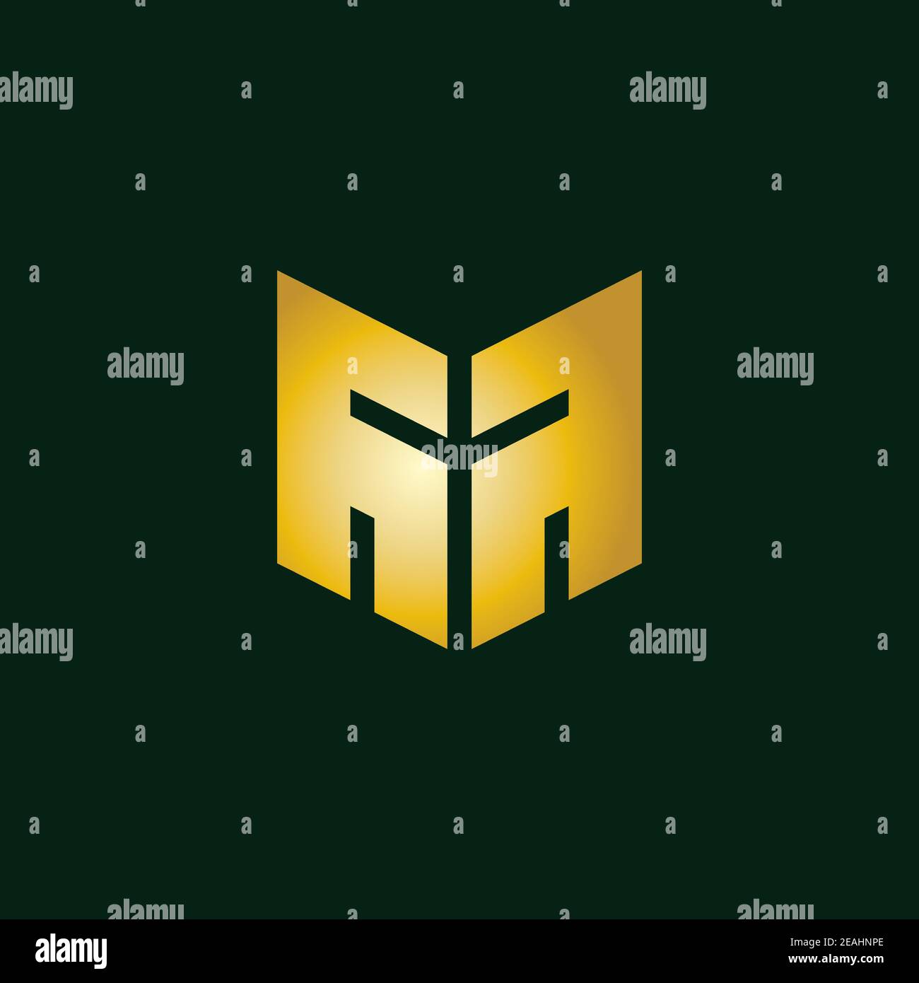 Modello vettoriale simbolo ispirazione creativa lettera iniziale M logo design Illustrazione Vettoriale