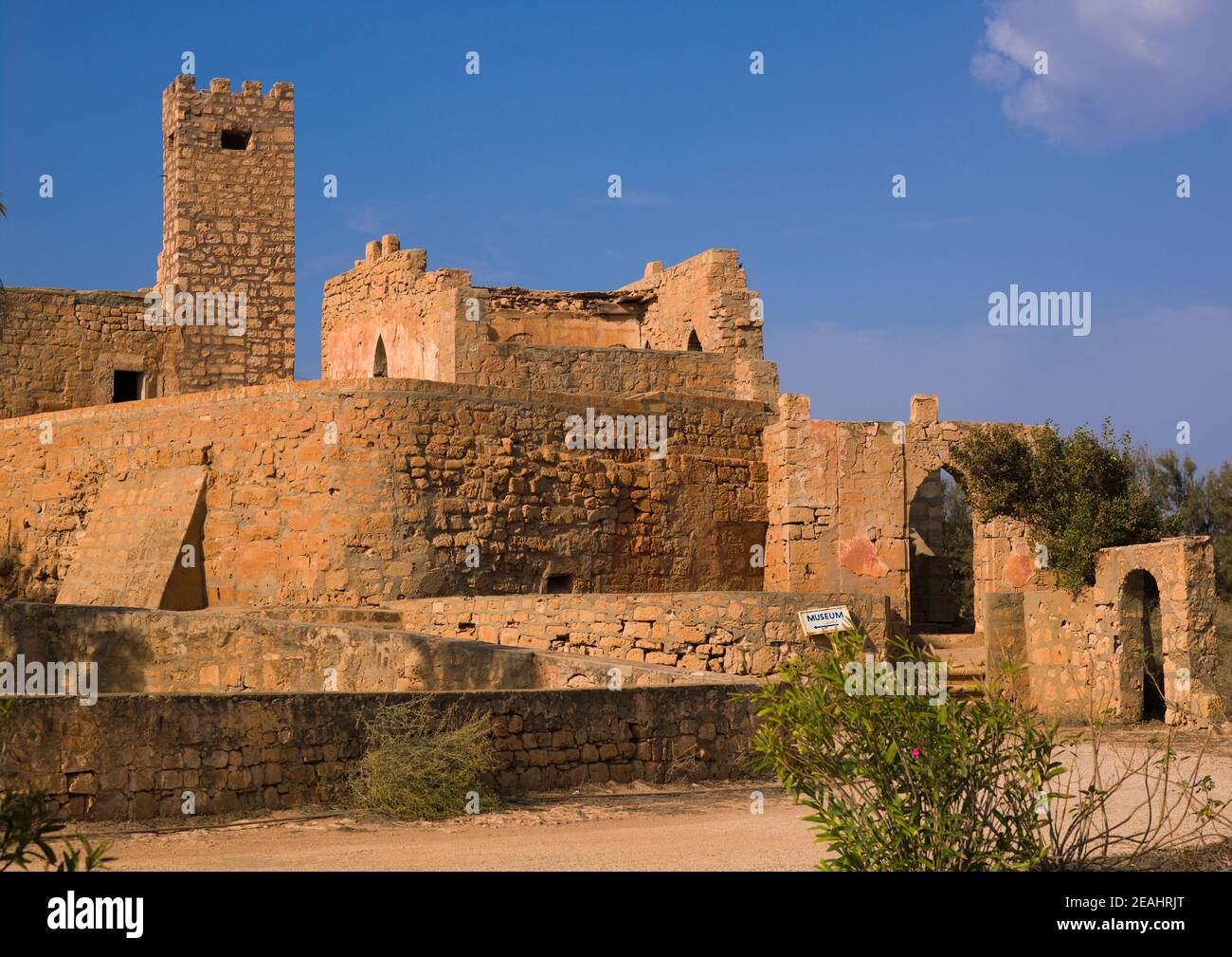 Fortezza Ottomana, Cirenaica, Tocra, Libia Foto Stock