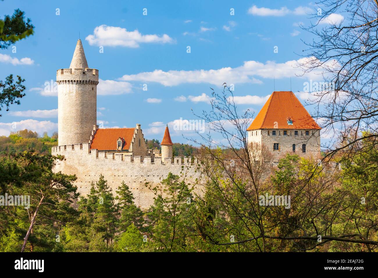 Castello Di Kokorin Vicino A Melnik, Boemia Centrale, Repubblica Ceca Foto Stock