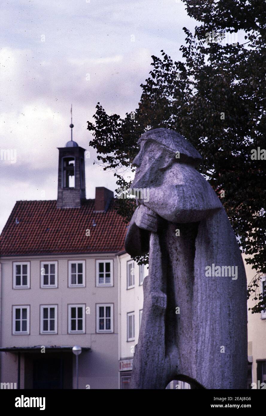 figura della fontana RÃ¼bezahl di Hannover-Mittelfeld Foto Stock