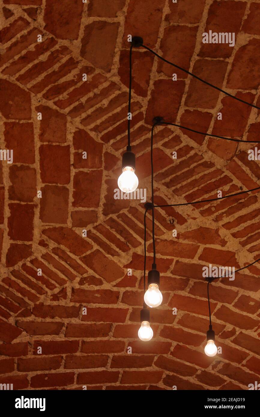 soffitto a botte in terracotta italiana Foto Stock