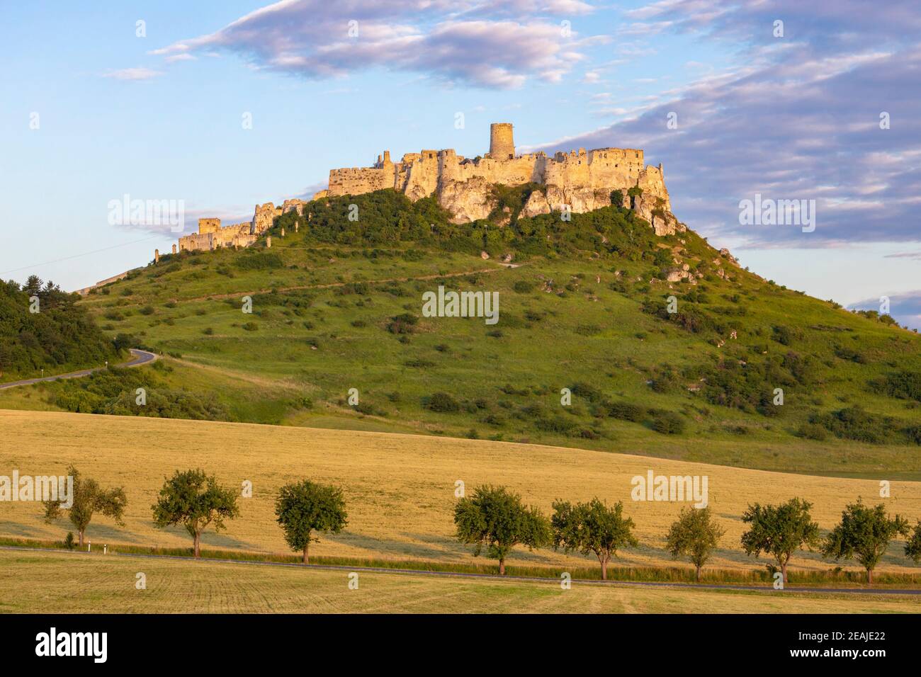 La rovina del castello di Spis, in Slovacchia Foto Stock