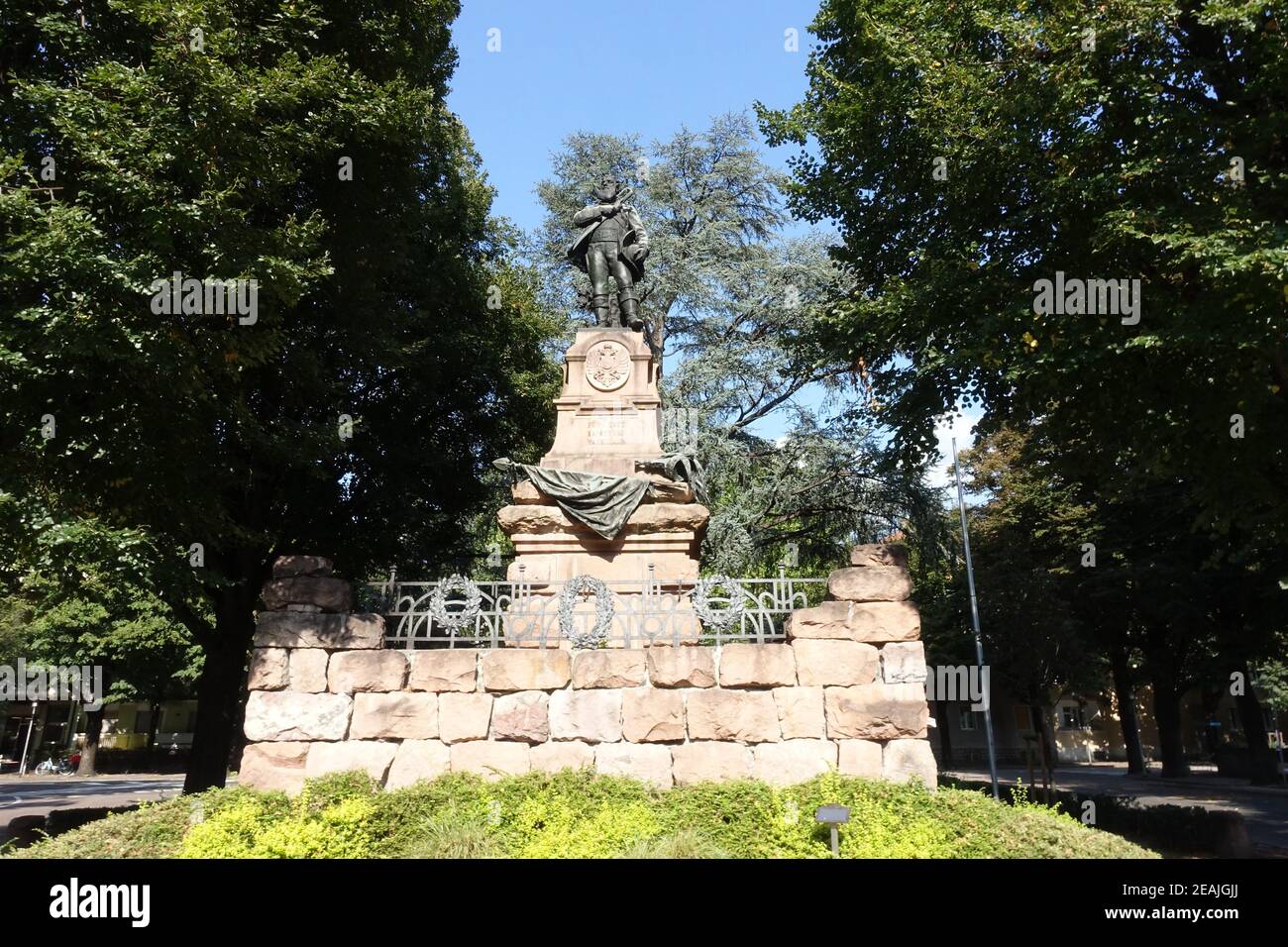 Monumento ad Andreas Hofer, eroe popolare dell'Alto Adige e leader della rivolta popolare tirolese Foto Stock