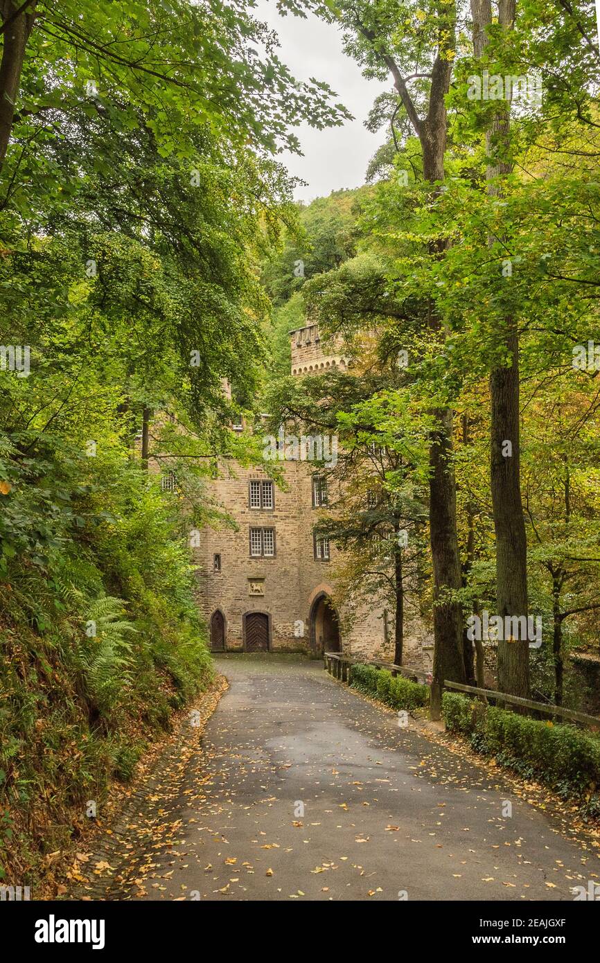 Germania, Renania-Palatinato - Castello di Stolzenfels a Coblenza, nella Valle del Reno Foto Stock