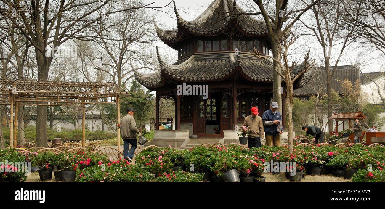 Il Giardino dell'Amministratore umile, Suzhou, Cina, marzo 2008 Foto Stock