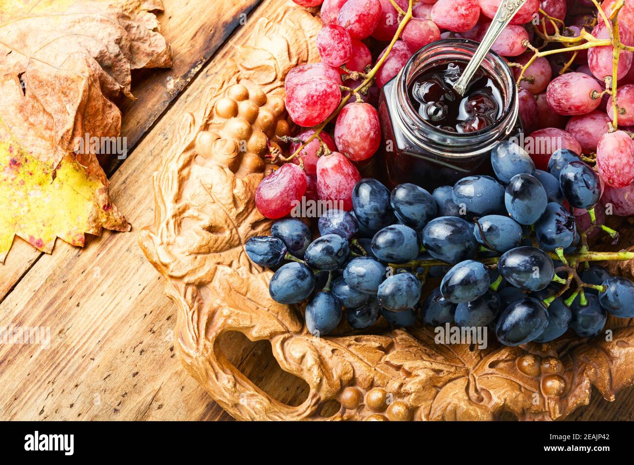 Marmellata di frutti di bosco fatta in casa Foto Stock