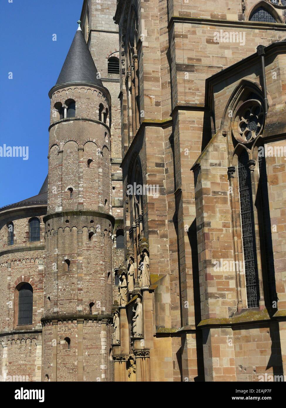 cattedrale e 'Liebfrauen-Chiesa' a Treviri Foto Stock