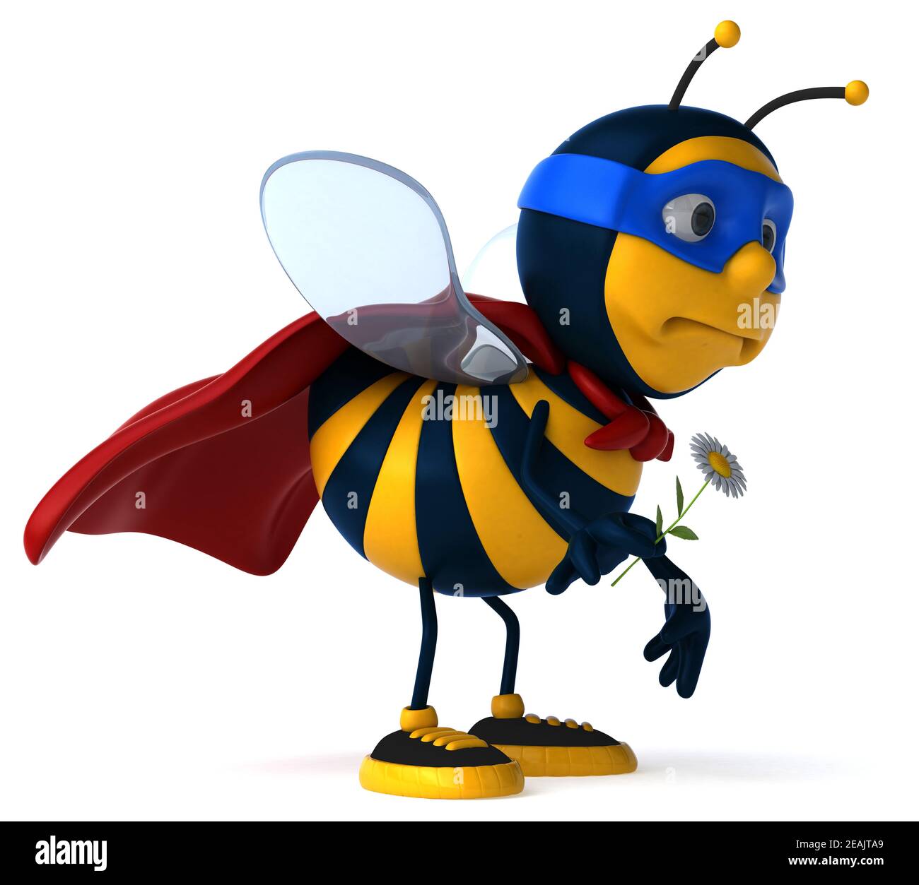 Divertimento bee - 3D illustrazione Foto Stock