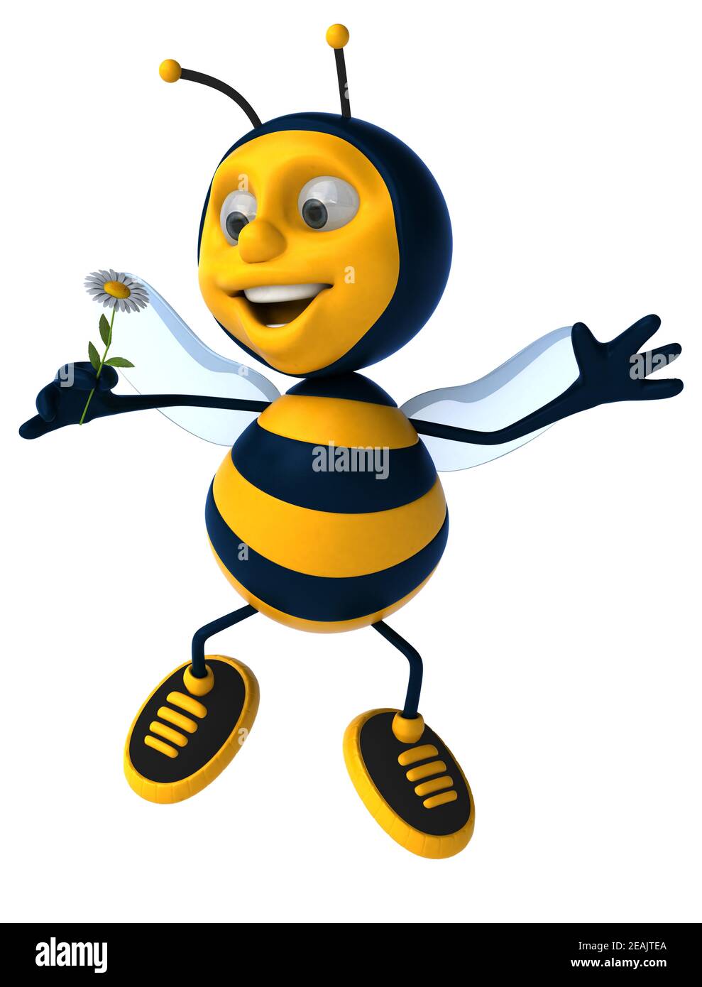 Divertimento bee - 3D illustrazione Foto Stock