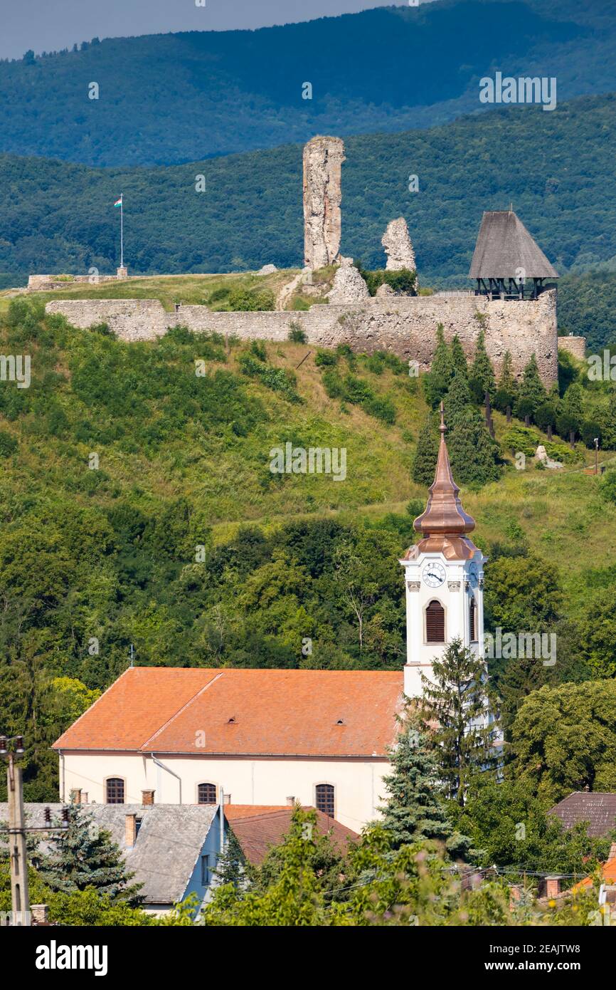 Castello di Nograd Affitto, regione Nothern Ungheria Foto Stock