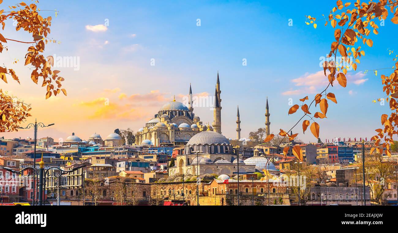 Autunno a Istanbul Foto Stock
