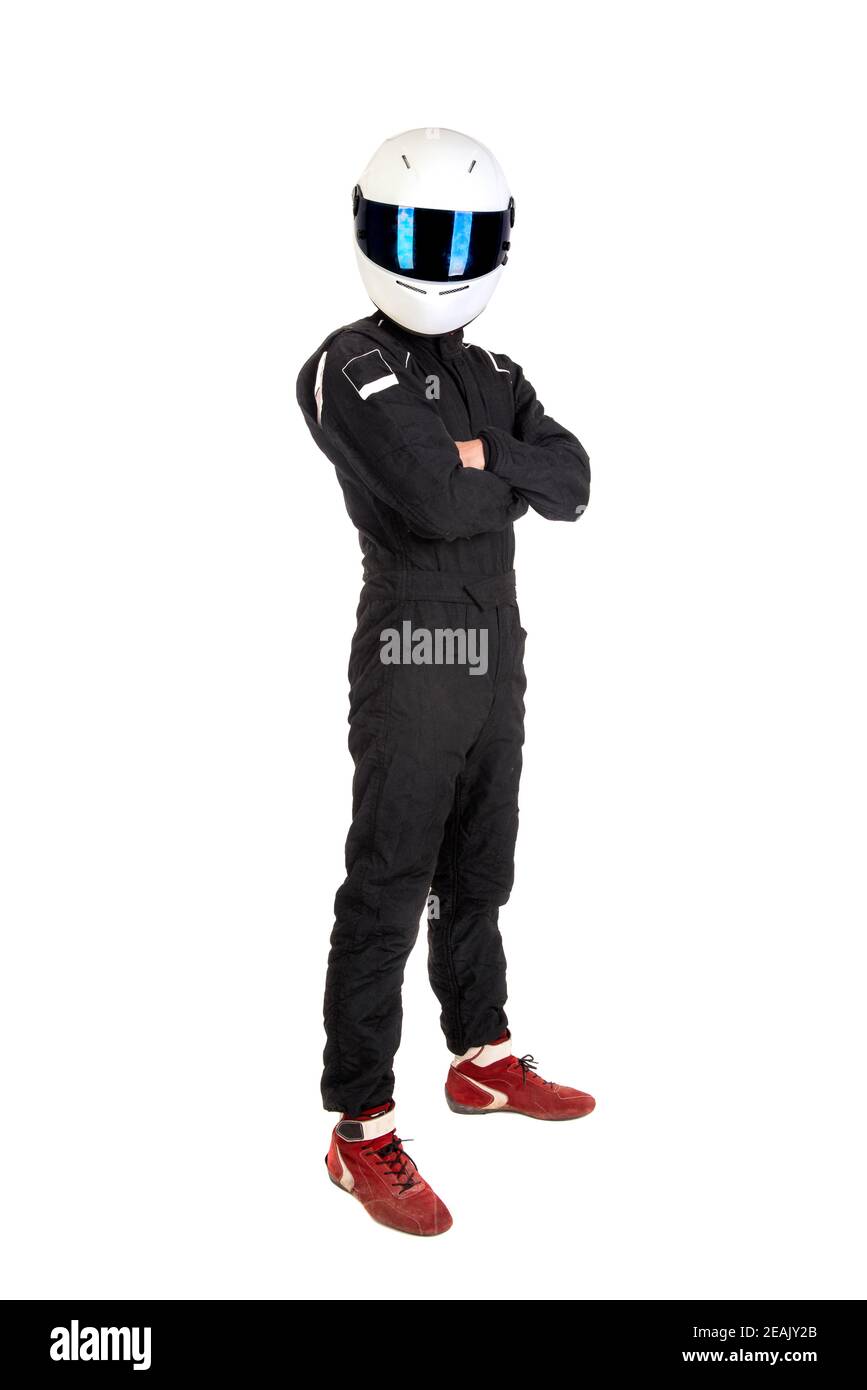 Pilota automobilistico Foto Stock