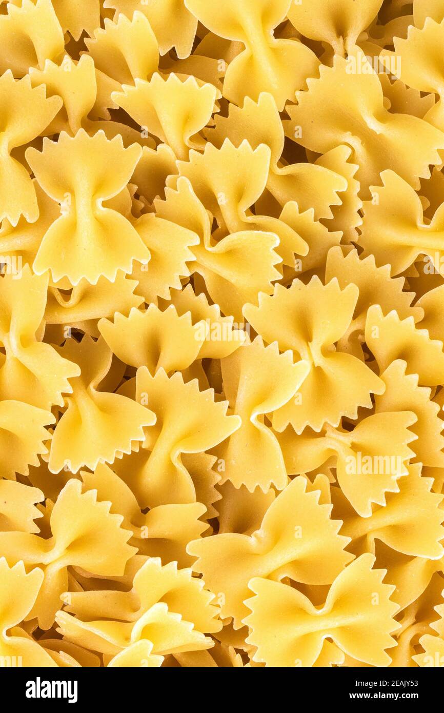 Tradizionale pasta di farfalle italiana Foto Stock