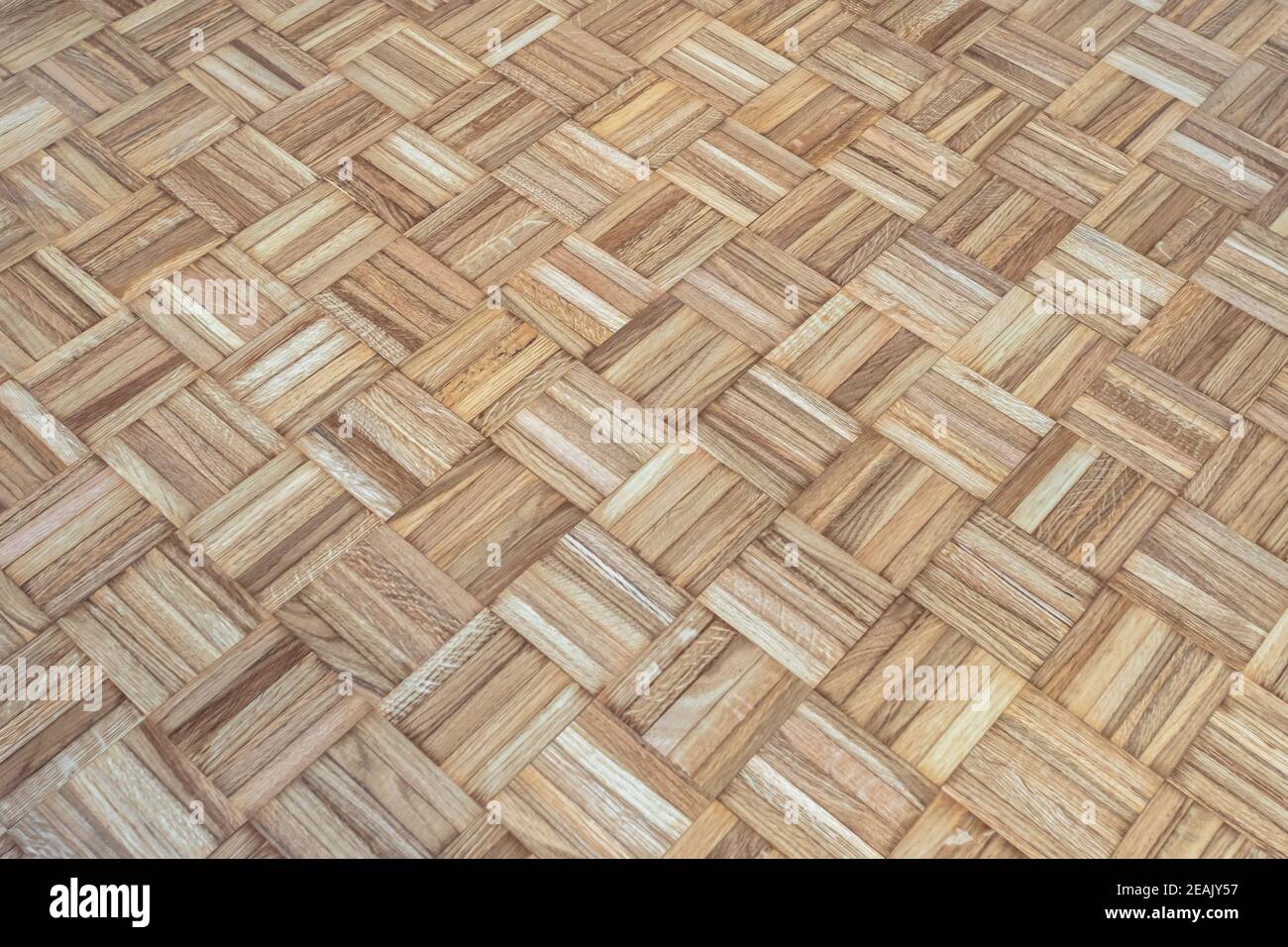 Pavimento in parquet di quercia Foto Stock