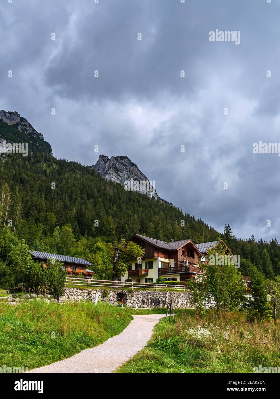 Edificio a Ramsau nelle Alpi Berchtesgaden, Germania Foto Stock