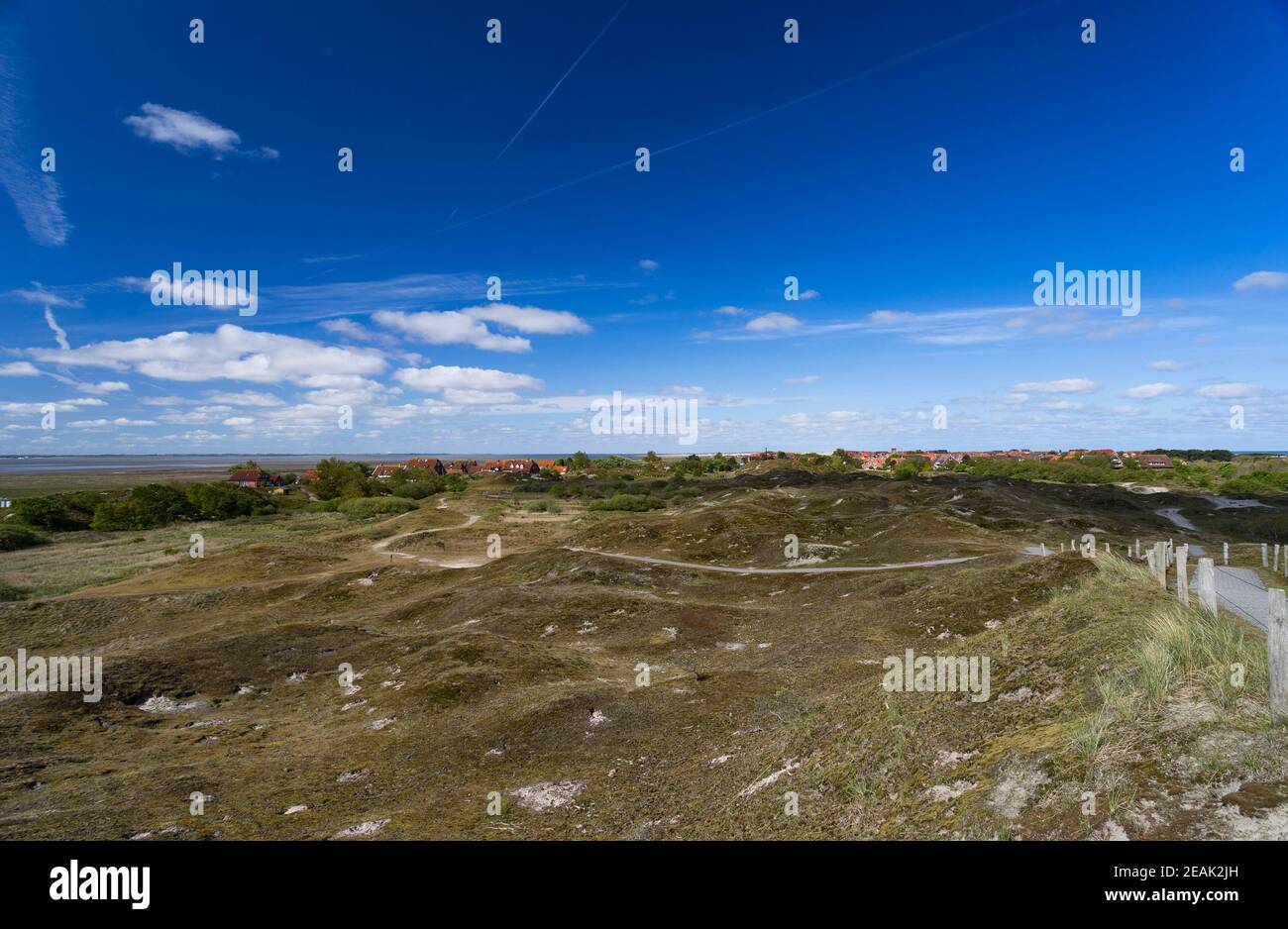 Vista di Baltrum Foto Stock