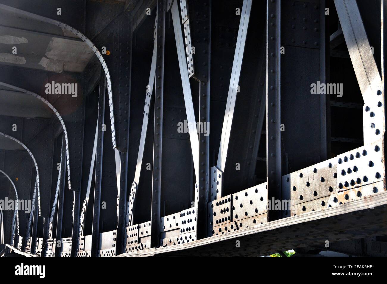 Dettaglio di un ponte ad Amburgo Foto Stock